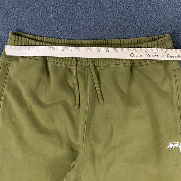 Stussy Jogger Pants Mens XL Fleece Embroidered Logo Sweatpants Drawstring - Picture 7 of 10